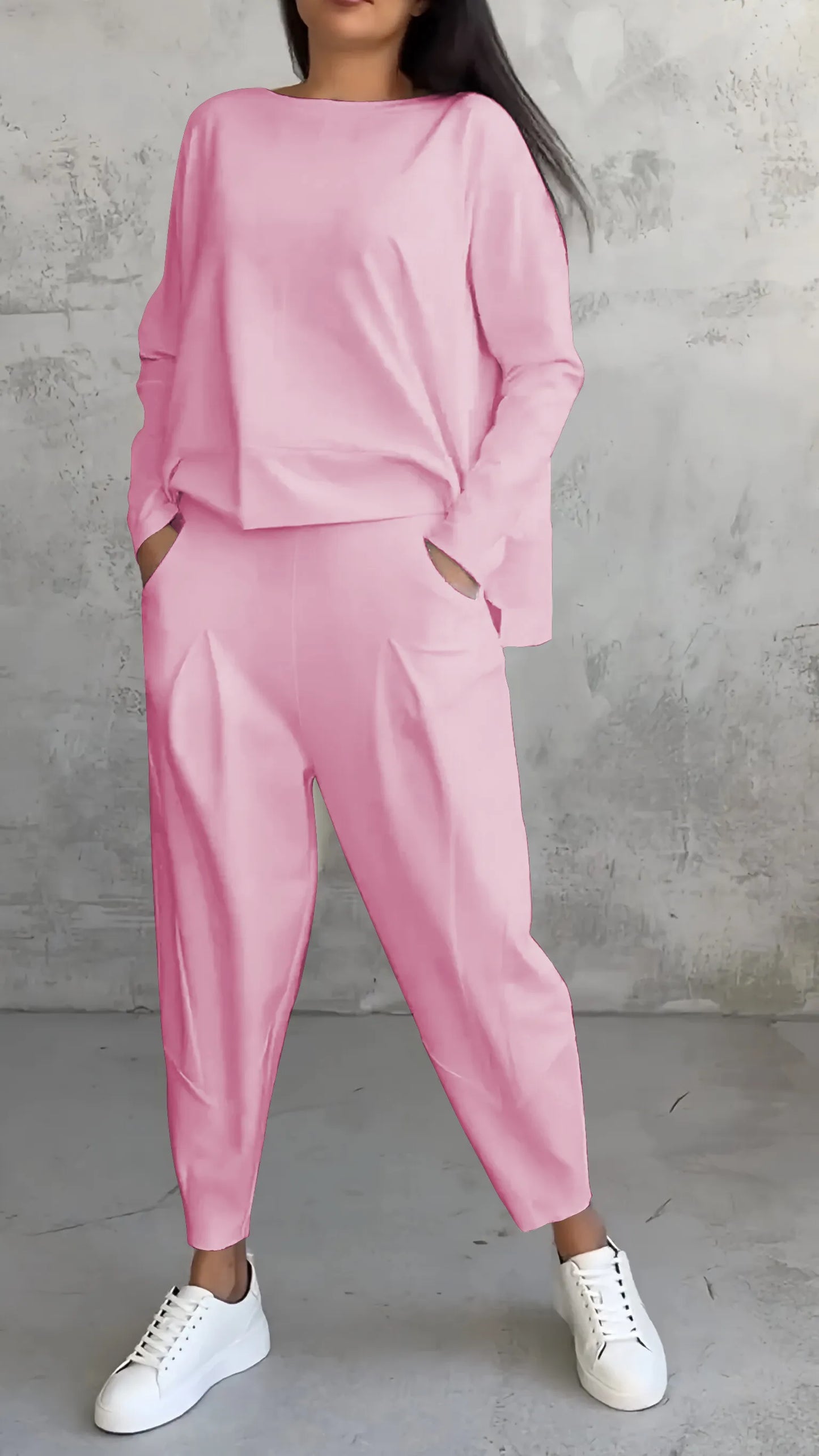Damen Zweiteiliges Set Relaxed Fit Lässig