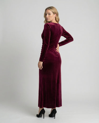 Samt Bodycon-Kleid Damen Elegantes