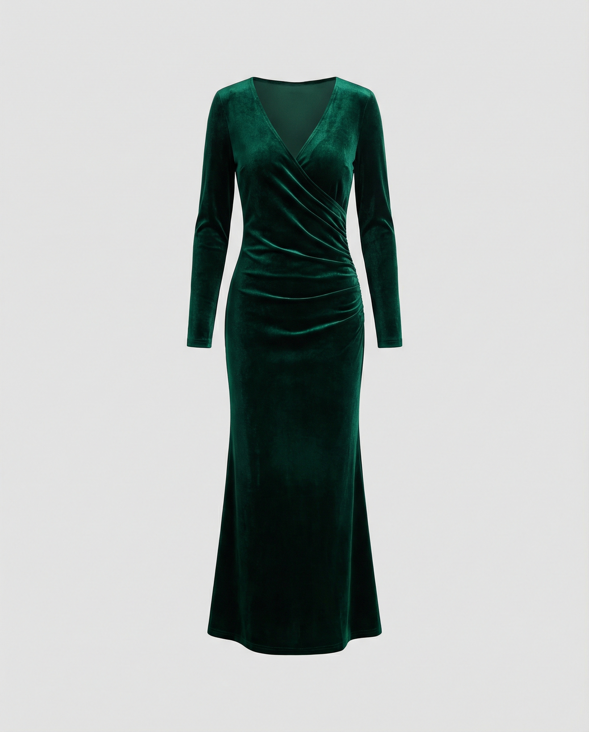 Samt Bodycon-Kleid Damen Elegantes
