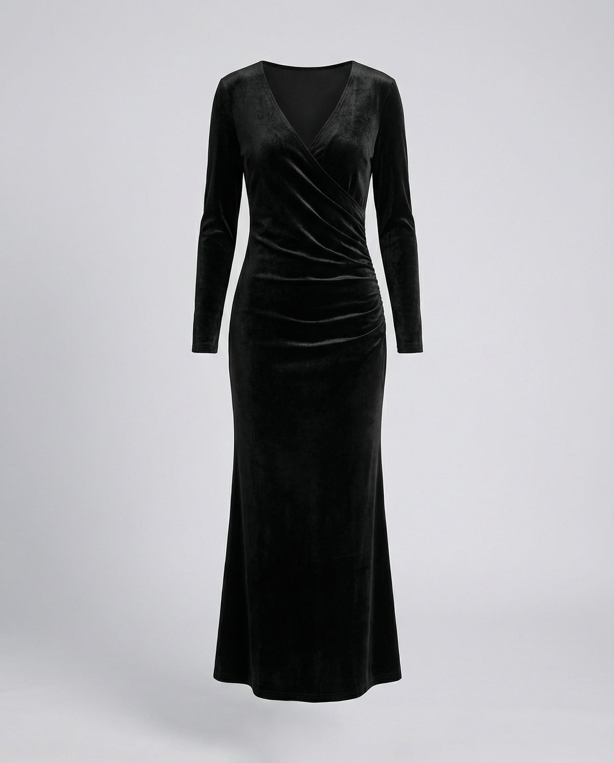 Samt Bodycon-Kleid Damen Elegantes