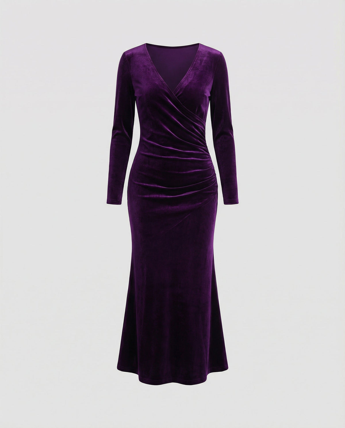 Samt Bodycon-Kleid Damen Elegantes