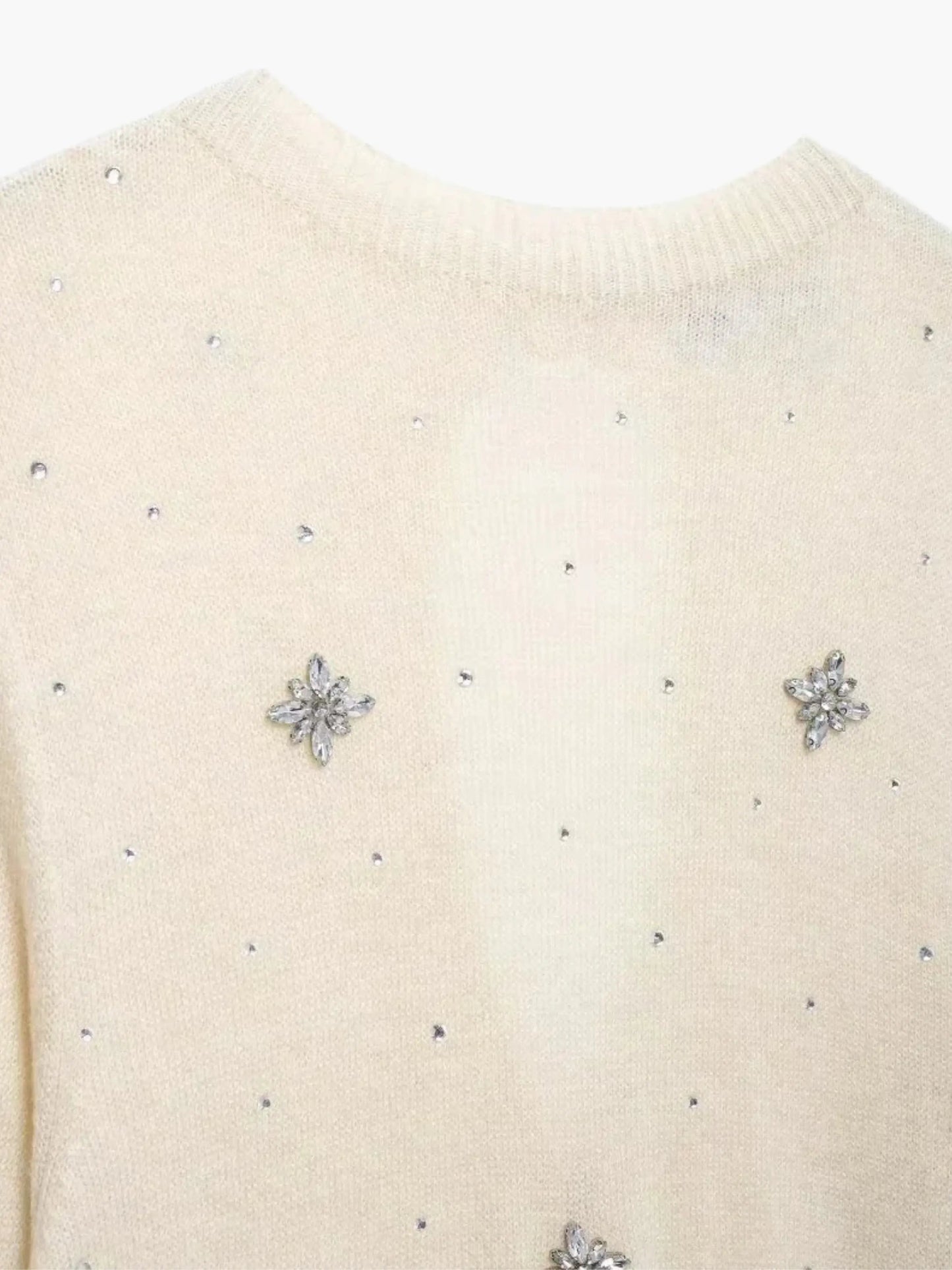 Damen Strickjacke Knopfleiste Verschönert