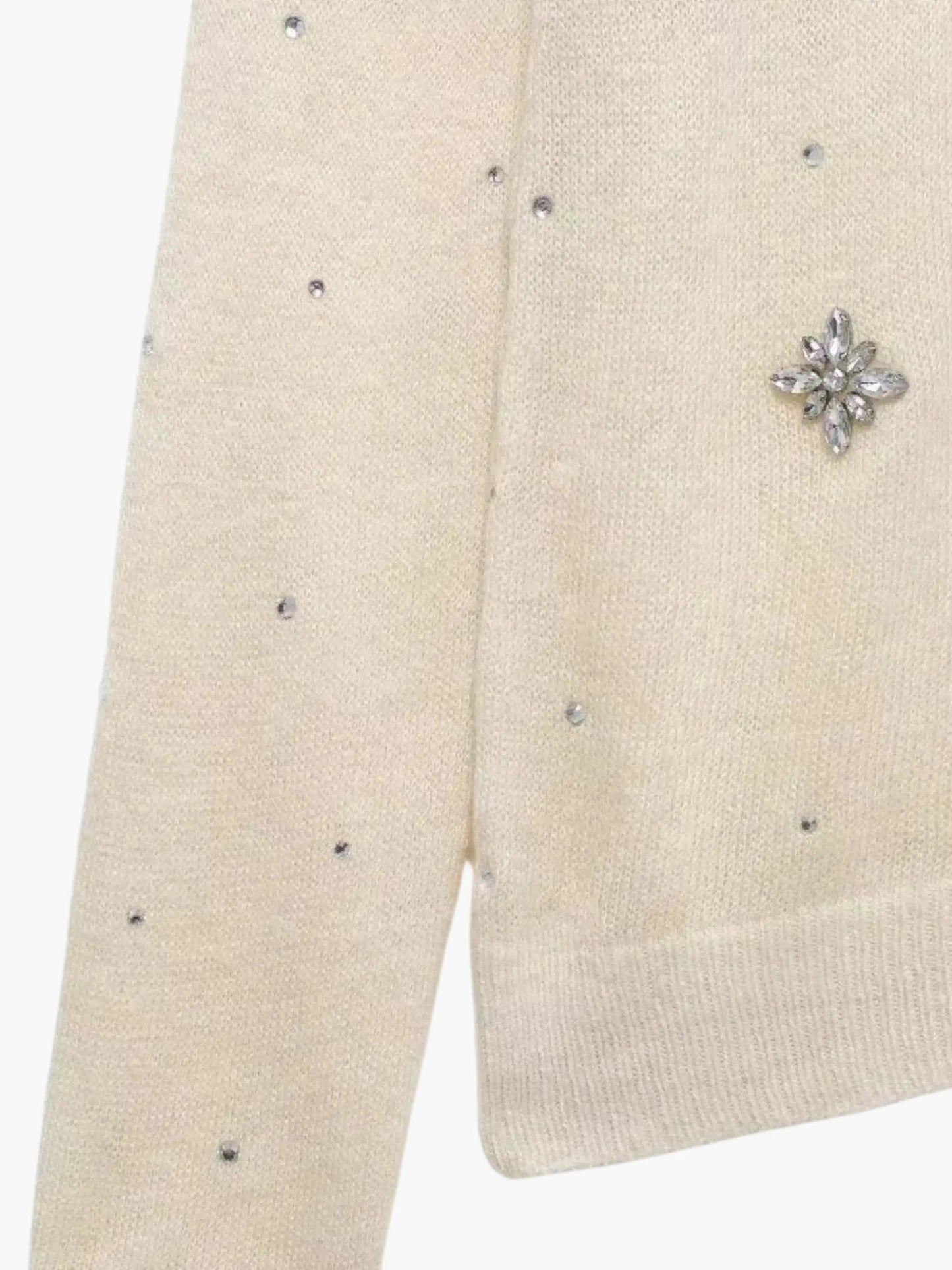 Damen Strickjacke Knopfleiste Verschönert