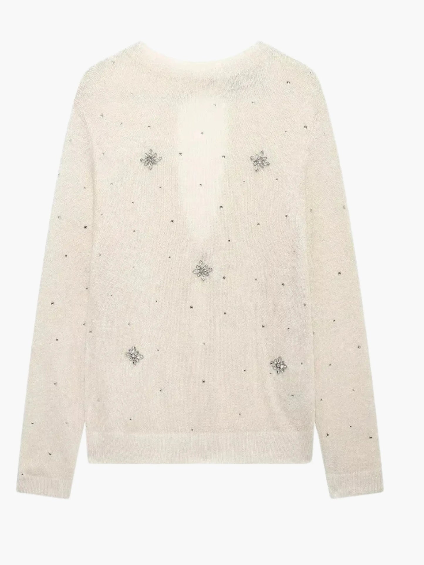 Damen Strickjacke Knopfleiste Verschönert