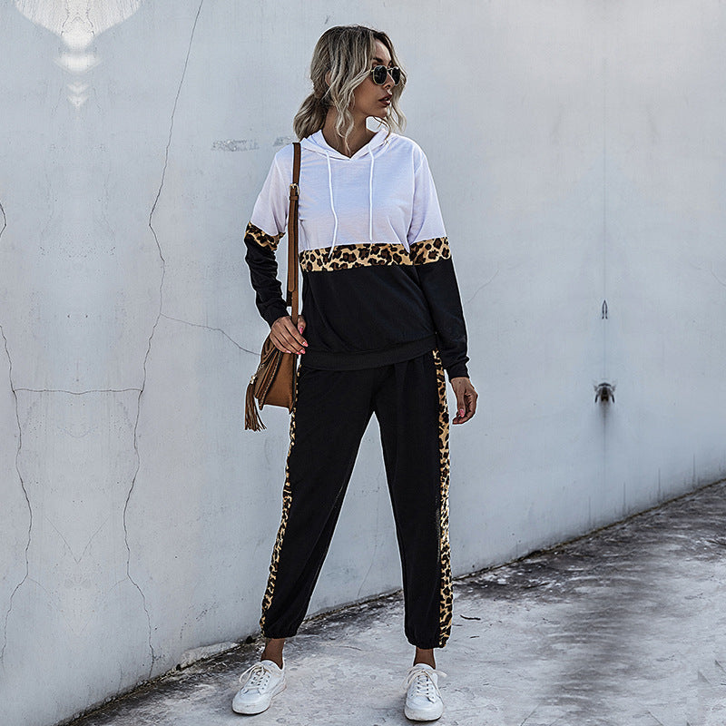 Damen Sportset mit Leopardenmuster Eveloria