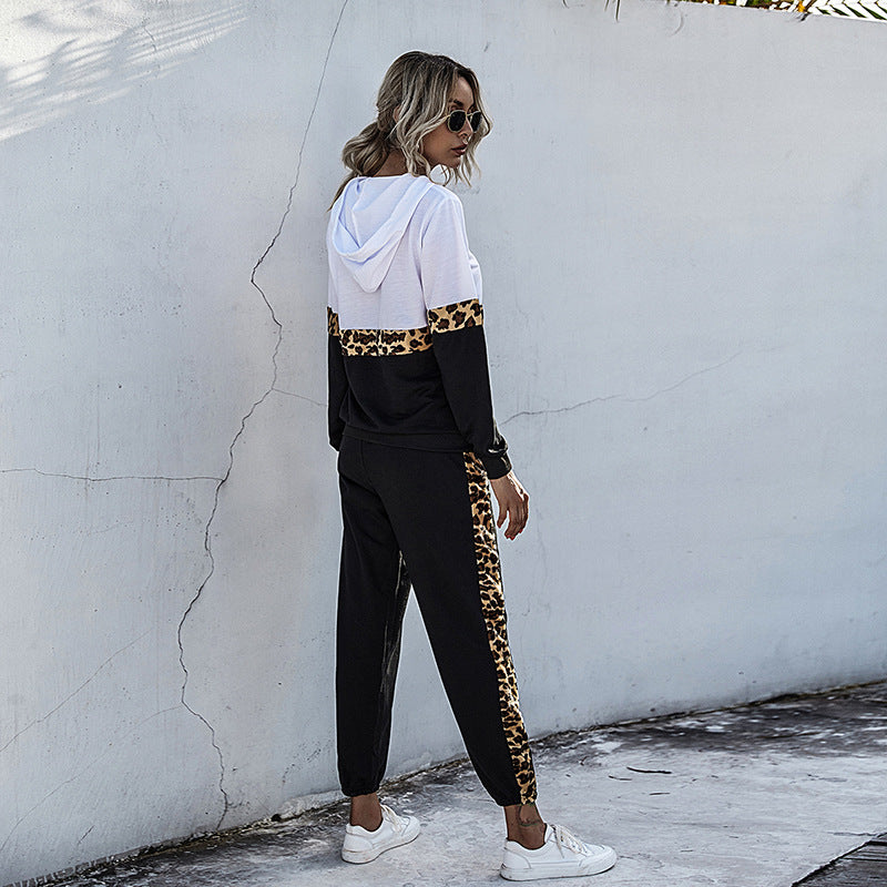 Damen Sportset mit Leopardenmuster Eveloria