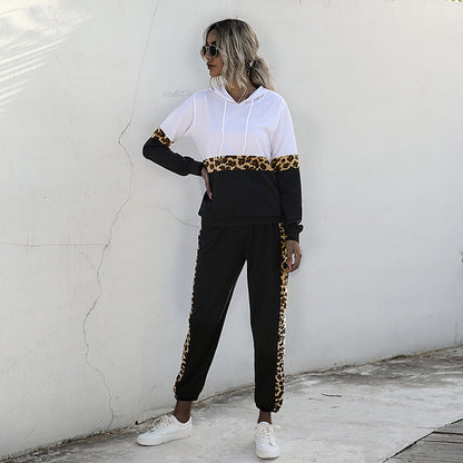 Damen Sportset mit Leopardenmuster Eveloria