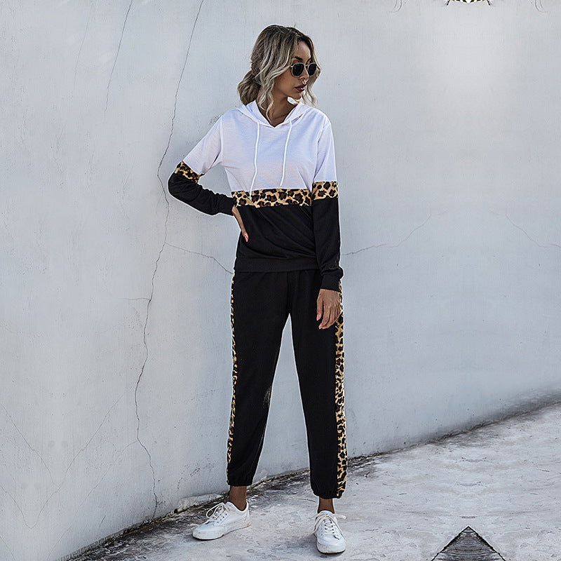 Damen Sportset mit Leopardenmuster Eveloria - Eveloria