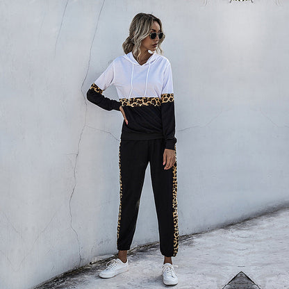 Damen Sportset mit Leopardenmuster Eveloria - Eveloria