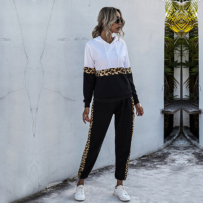 Damen Sportset mit Leopardenmuster Eveloria