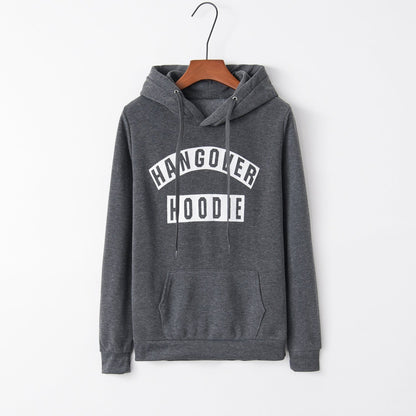 Damen Kapuzenpullover mit Aufdruck und Kängurutaschen