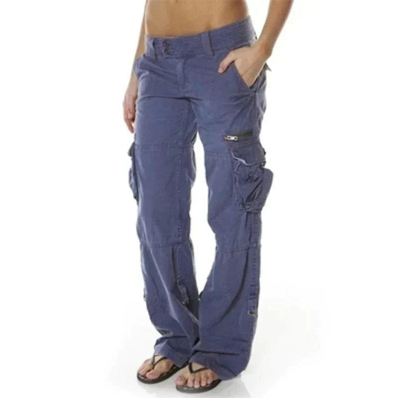 Eveloria Damen Cargohose Elegant