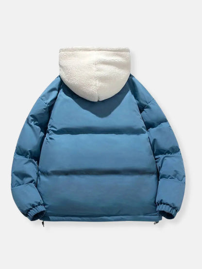 Damen Winterjacke Gefüttert Mit Kapuze Wärmeschutz
