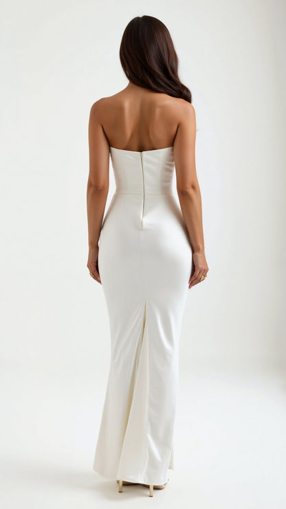 Damen Säulen Maxi Kleid Hochzeitsgäste