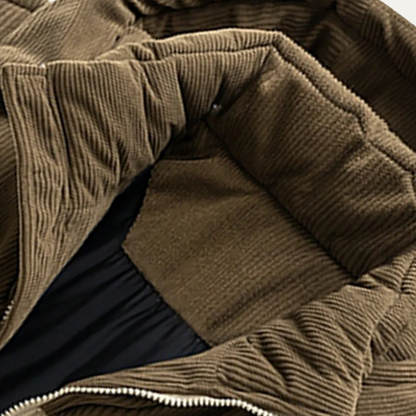 Herren Winterjacke Gepolstert Mit Kapuze Warm