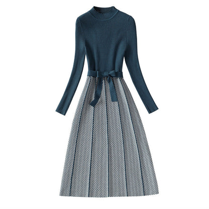 Damen Strickkleid Tailliert