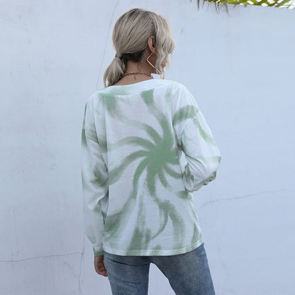 Damen Oversized Pullover V-Ausschnitt Knopfdetails Grau