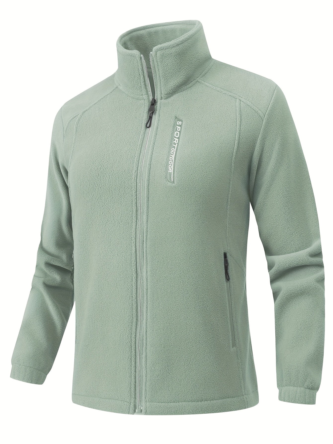 Damen Softjacke Stehkragen Zippbar Schwarz - Eveloria