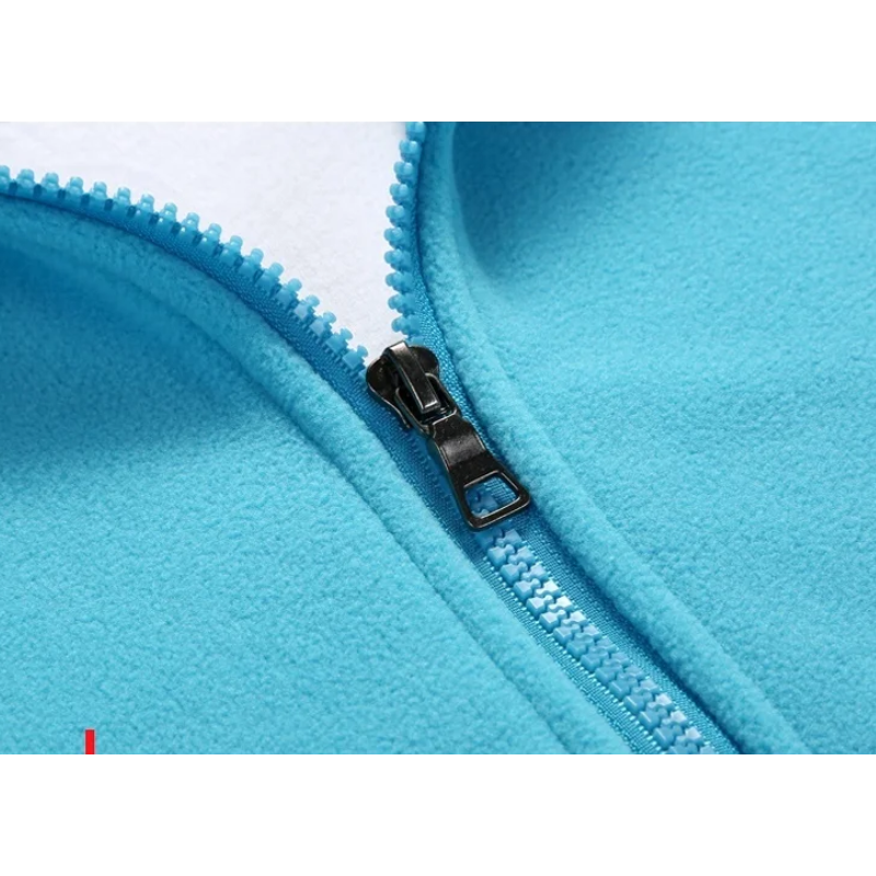 Damen Fleecejacke Reißverschluss Stehkragen Fleece