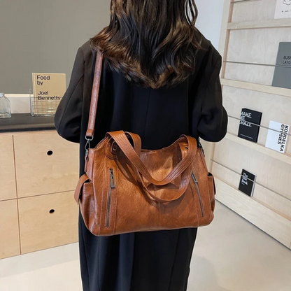Damen Große Handtasche Leder Mit Schultergurt