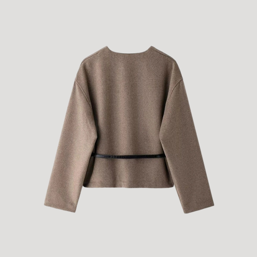 Damen Wickeljacke mit Gürtel Frühling
