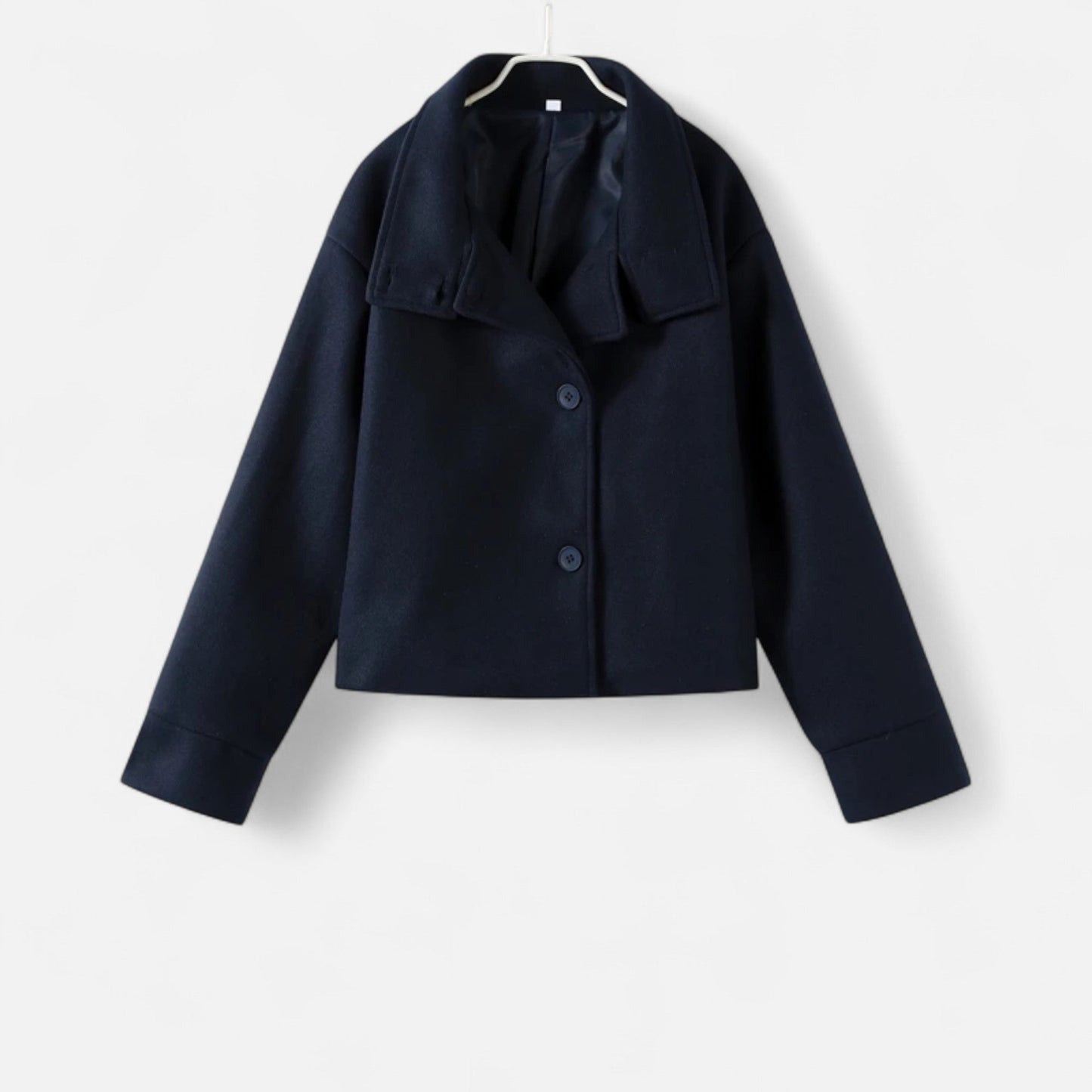 Damen Kurzjacke Moderner Stehkragen Zeitlos