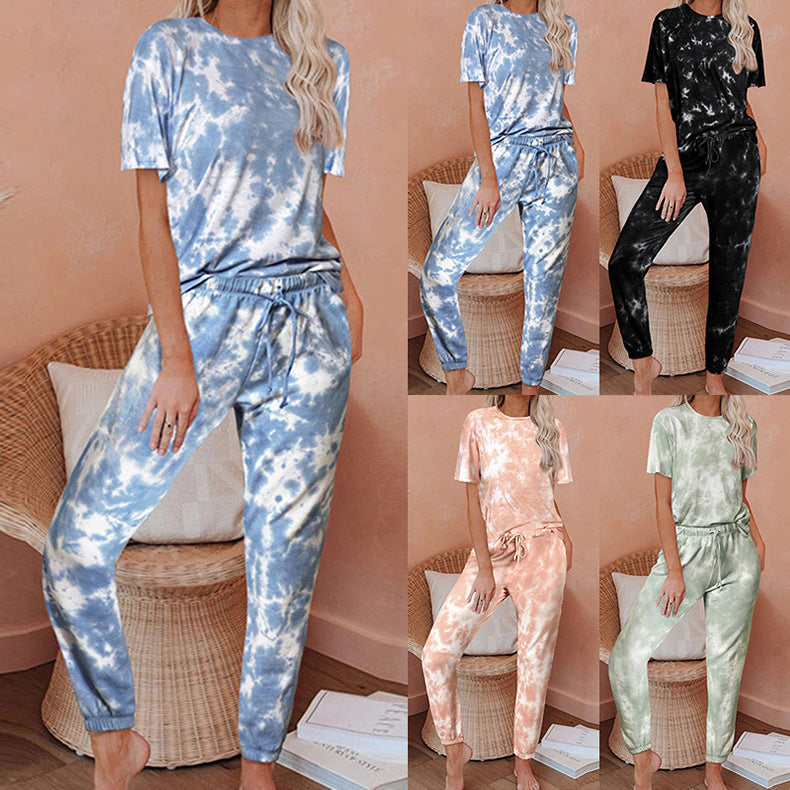 Damen Lounge Set Batikdesign Eveloria - Eveloria