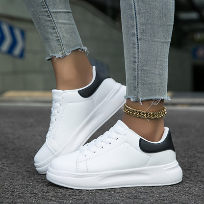 Damen Sneakers Weiße Casual Schuhe