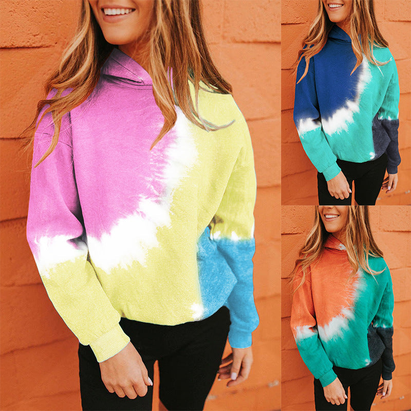 Damen Oversized Kapuzenpullover Batikdesign Eveloria - Eveloria