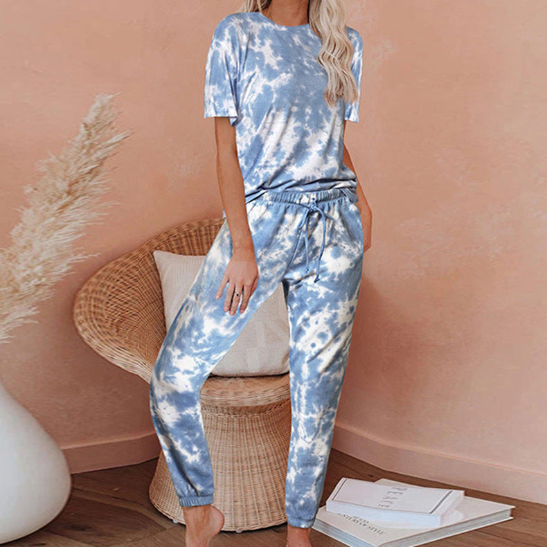 Damen Lounge Set Batikdesign Eveloria