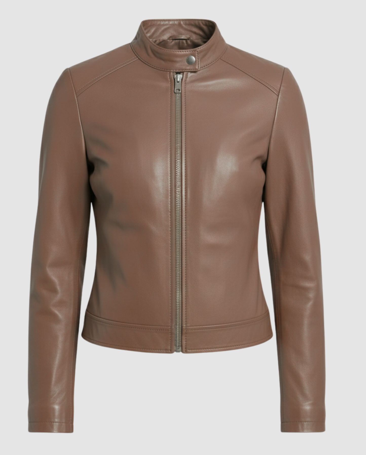 Damen Lederjacke Elegantes Design