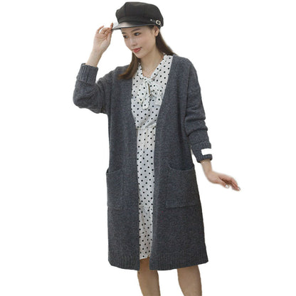 Damen Oversize Strickjacke mit Taschen Eveloria