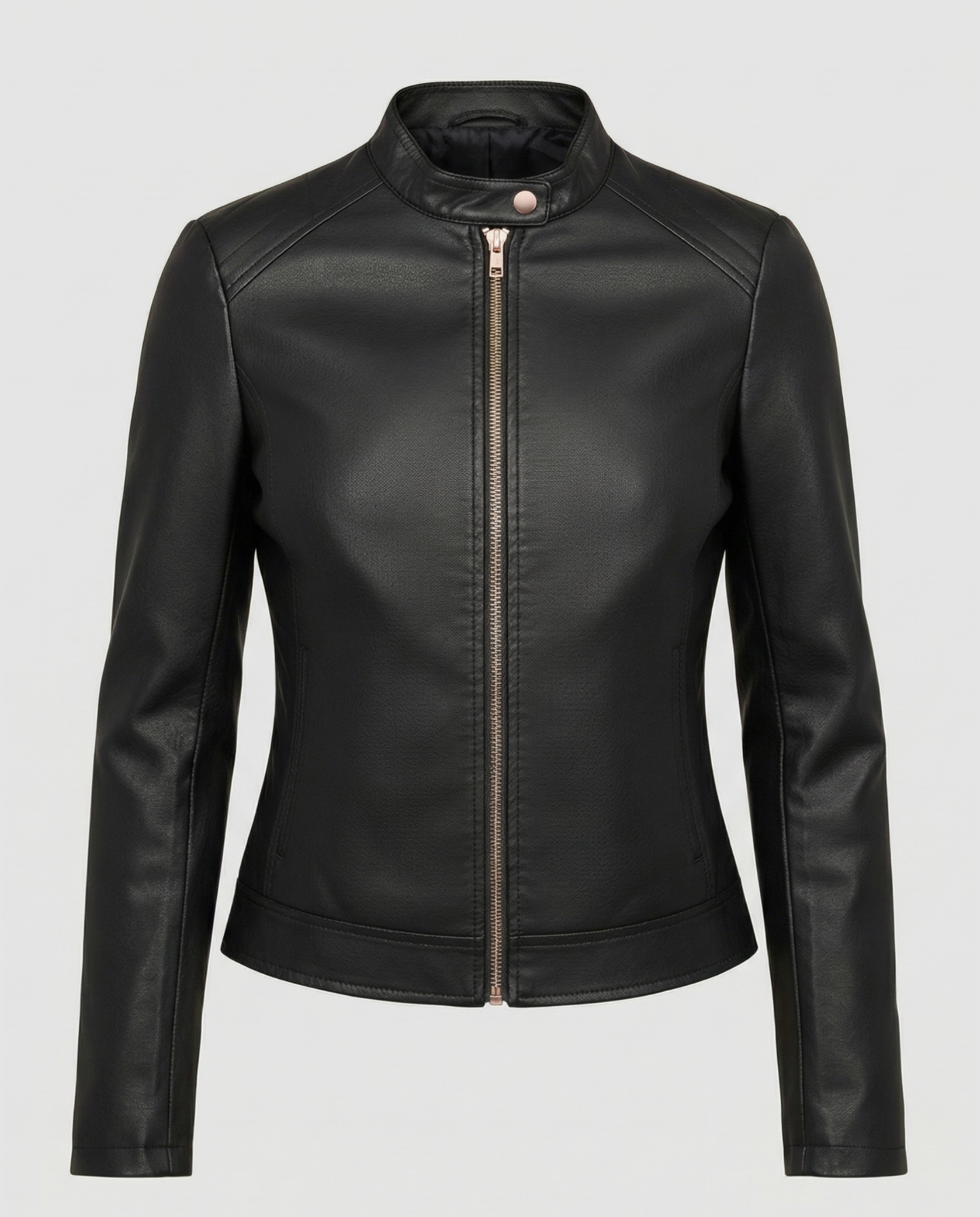 Damen Lederjacke Elegantes Design