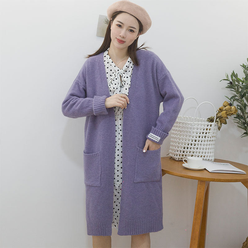 Damen Oversize Strickjacke mit Taschen Eveloria