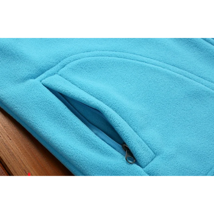 Damen Fleecejacke Reißverschluss Stehkragen Fleece