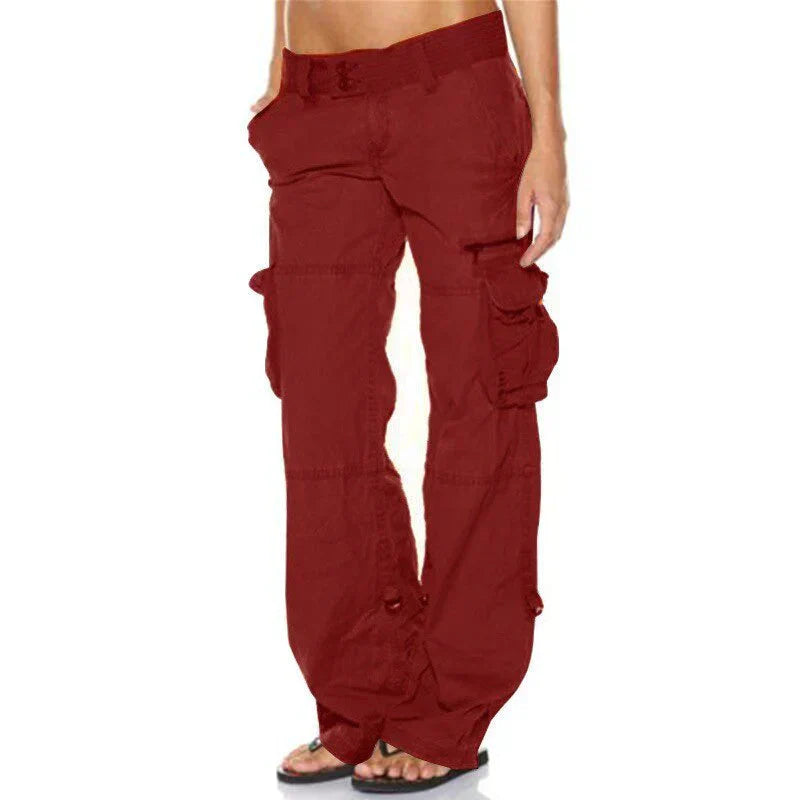 Eveloria Damen Cargohose Elegant
