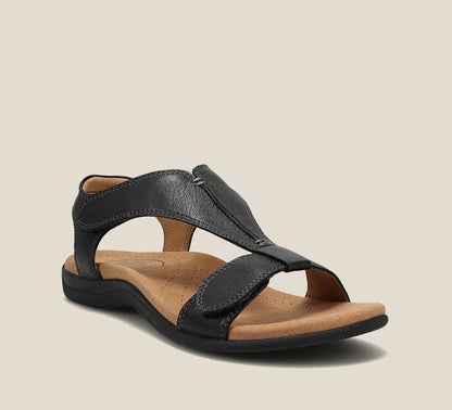 Eveloria Damen Sandalen Casual Luxe Leder Braun