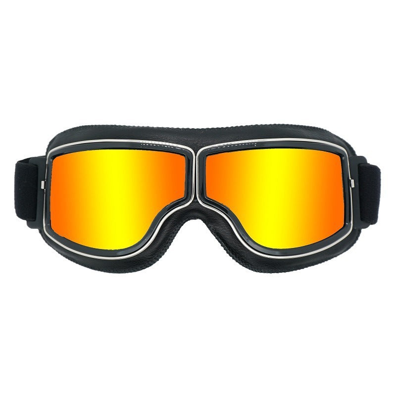 Herren Motorradbrille Polarisiert Vintage-Design