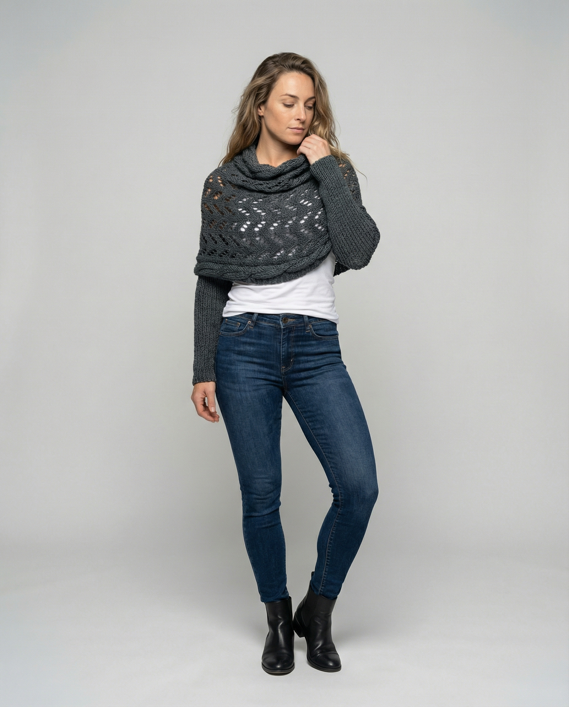 Damen Strickschal Weich Bequem - Eveloria