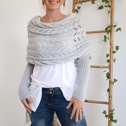 Eveloria Damen Chicwrap Weich und Bequem