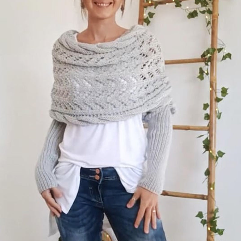 Eveloria Damen Chicwrap Weich und Bequem