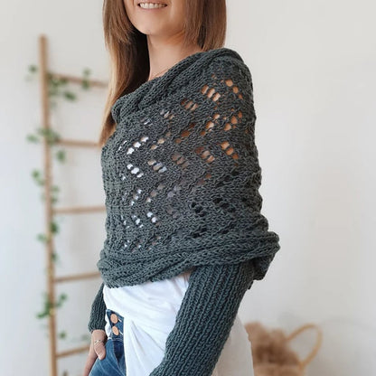 Eveloria Damen Chicwrap Weich und Bequem