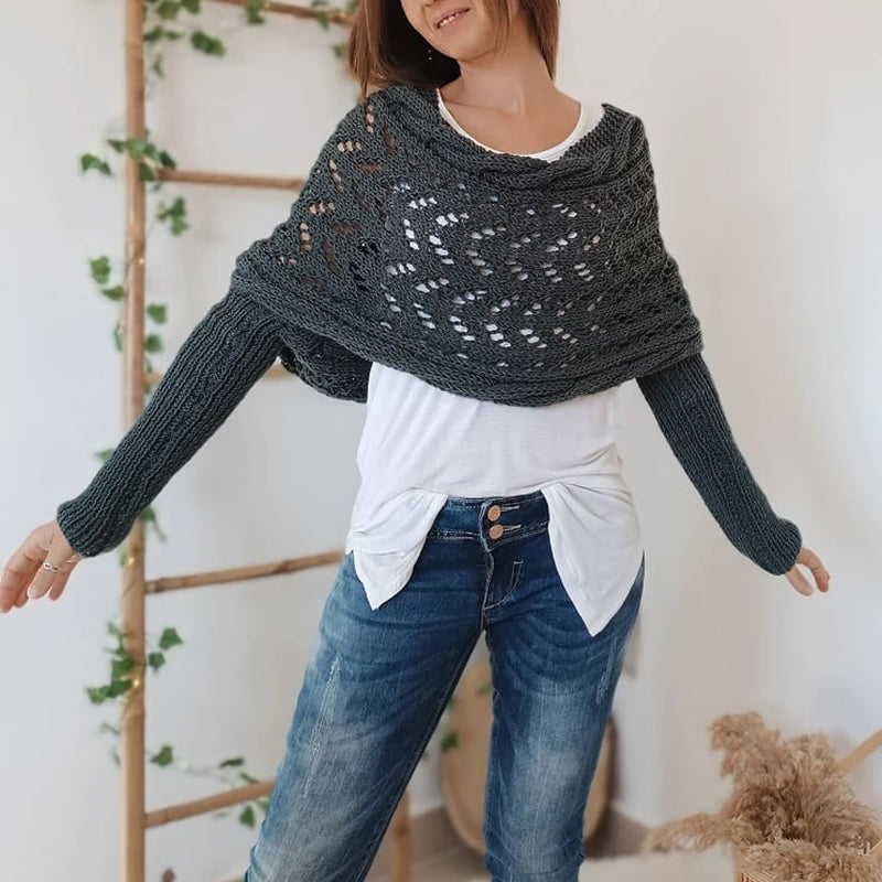 Eveloria Damen Chicwrap Weich und Bequem