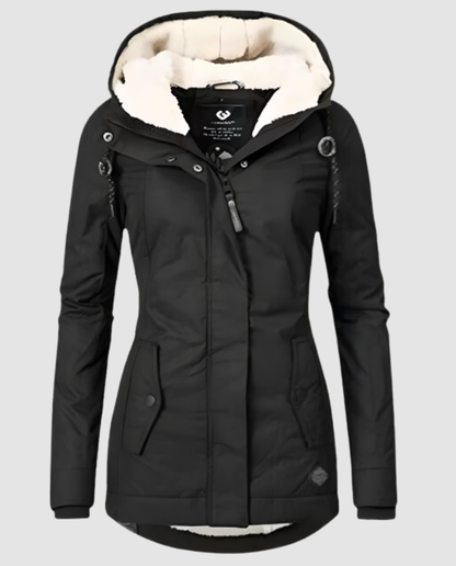 Damen Winterjacke Lang Gefüttert