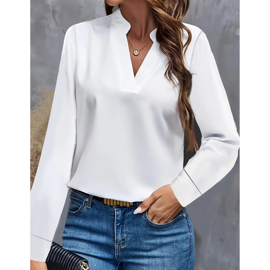 Damen Langarmbluse Elegant - Eveloria