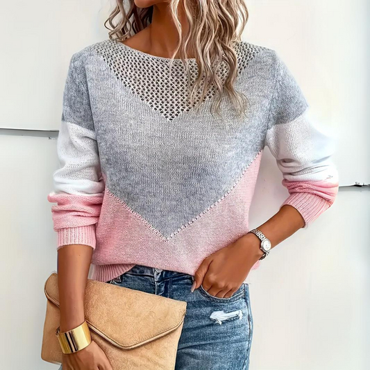 Damen Lässiger Pullover Lockerer Schnitt - Eveloria