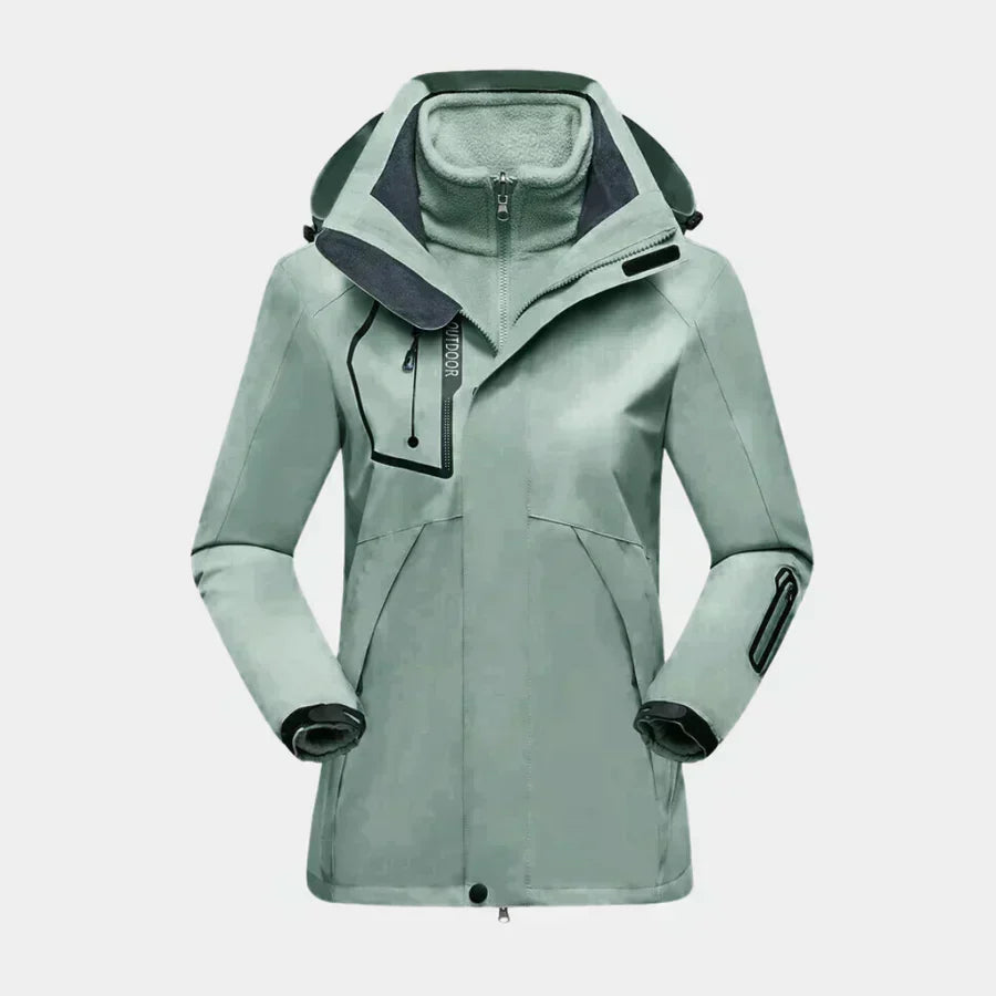 Damen Winterjacke Mit Kapuze Warm Isoliert
