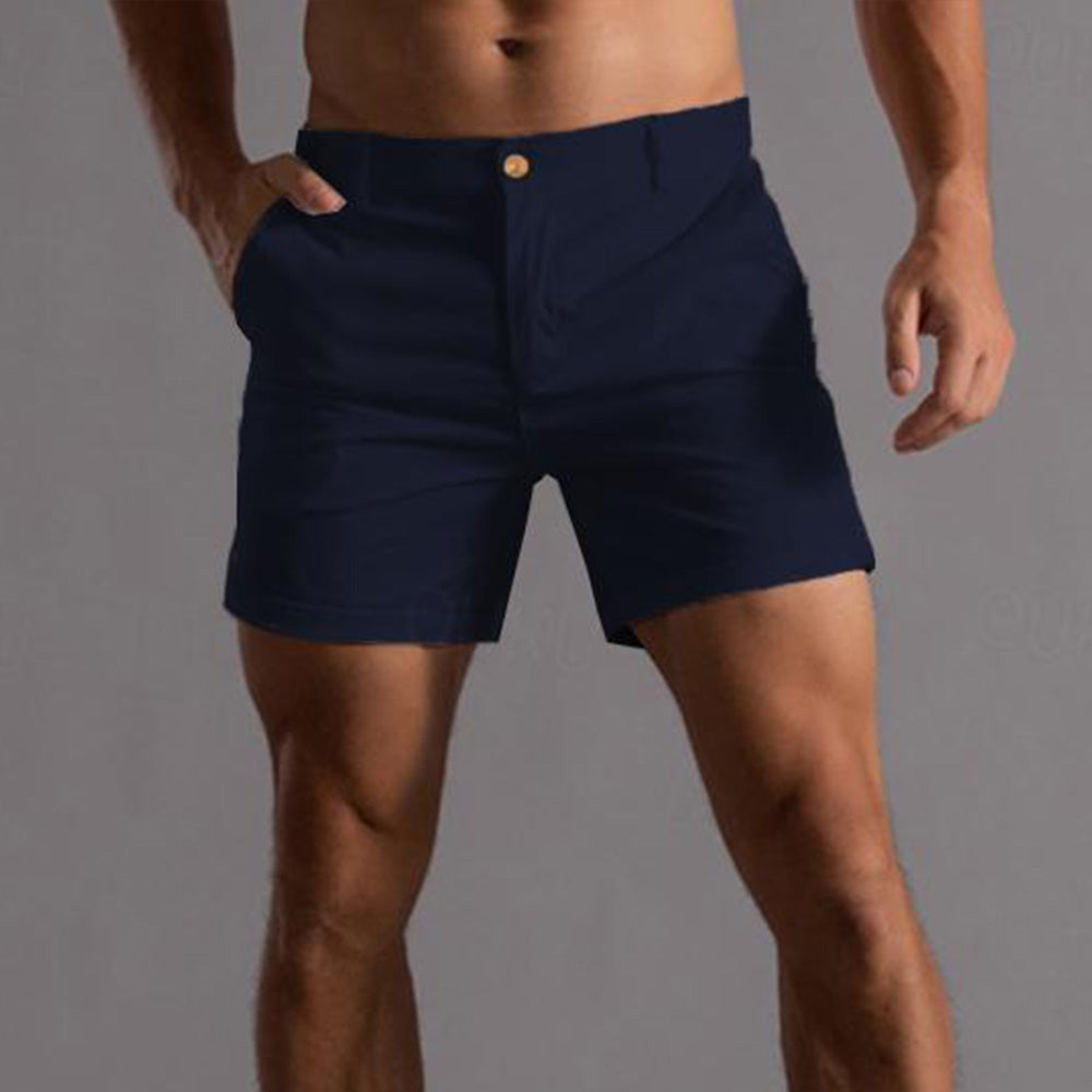 Herren Sommer Shorts Maßgeschneiderte Passform Freizeit Beige