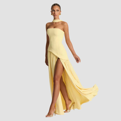 Damen Asymmetrisches Maxikleid für Hochzeitsgäste