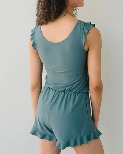 Eveloria Damen Badestrampler mit integriertem BH